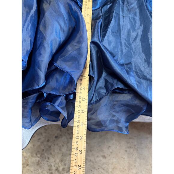 NWT Beautiful Poly Ethereal Ruffled Strapless Maxi Dress - Picture 6 of 8